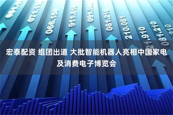 宏泰配资 组团出道 大批智能机器人亮相中国家电及消费电子博览会